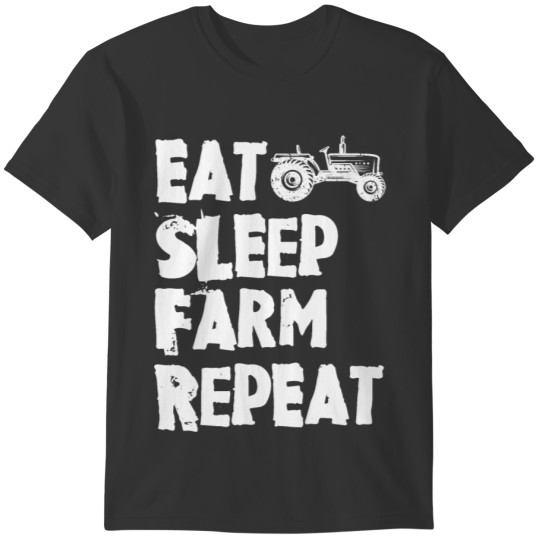 Easily Distracted By Cows Farm Animals Tractor Cou T-shirt