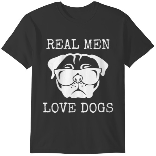 Real Men Love Dogs Dog Lover T-shirt