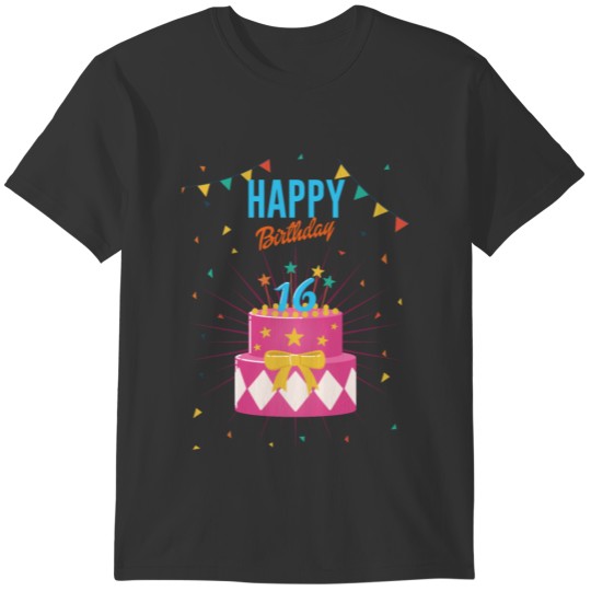 16th Birthday 16 years old Celebration Gift T-shirt