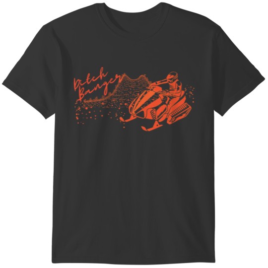 Duotone Snowmobiling Ditch Banger Saying T-shirt