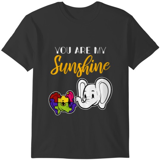 You Are My Sunshine Autism Elephant Autistic Child T-shirt