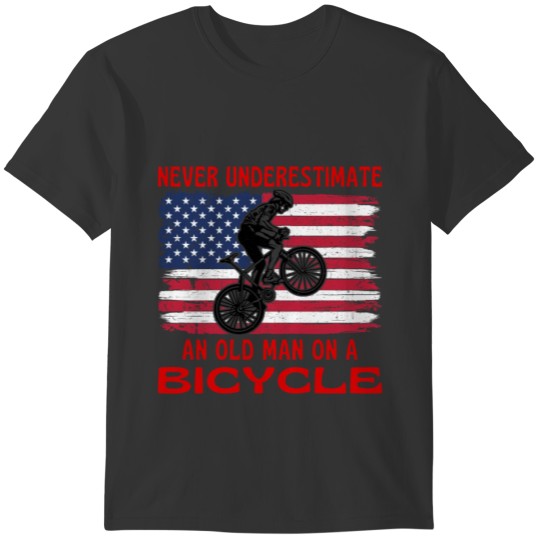 Old Man Who Loves Bicycles T-shirt