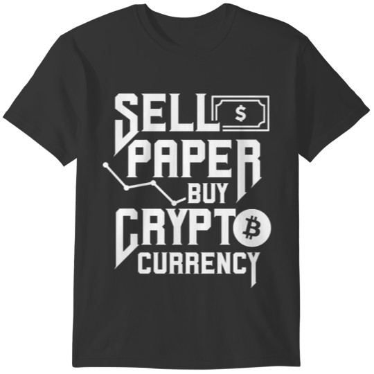 Crypto Currency Cryptocurrency Bitcoin Cryptos T-shirt