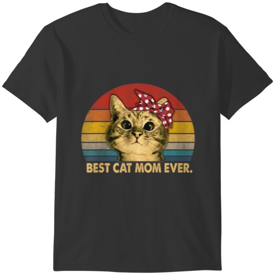 Vintage Best Cat Mom Ever T-shirt