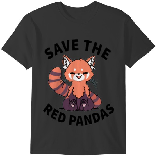 Red Panda, Panda, Cute Panda Bear T-shirt
