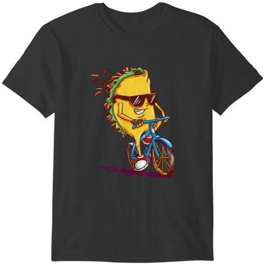 Cycling Tacos Shirt for Men Road Bike Bicycle T-shirt