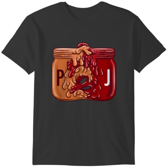 Peanut Butter & Jelly Funny PB&J T-shirt