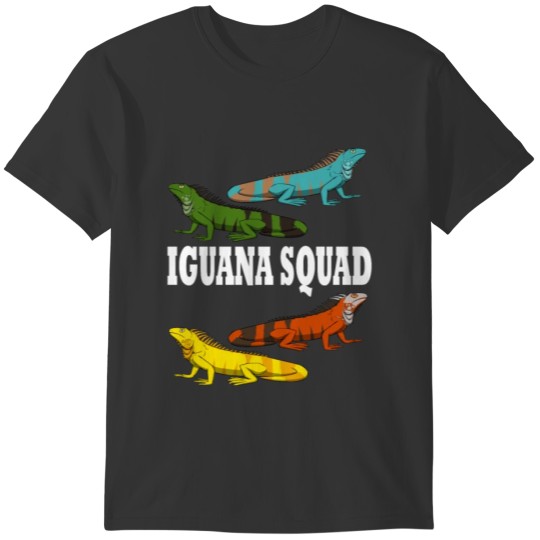 Funny Iguana Squad Reptile Lizard Team T-shirt