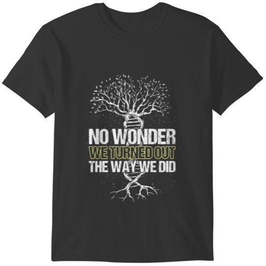 Funny Family Genealogy DNA Tree T-shirt