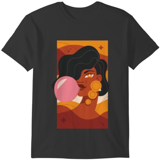 bubblegum-girl-design-for-t-shirt T-shirt