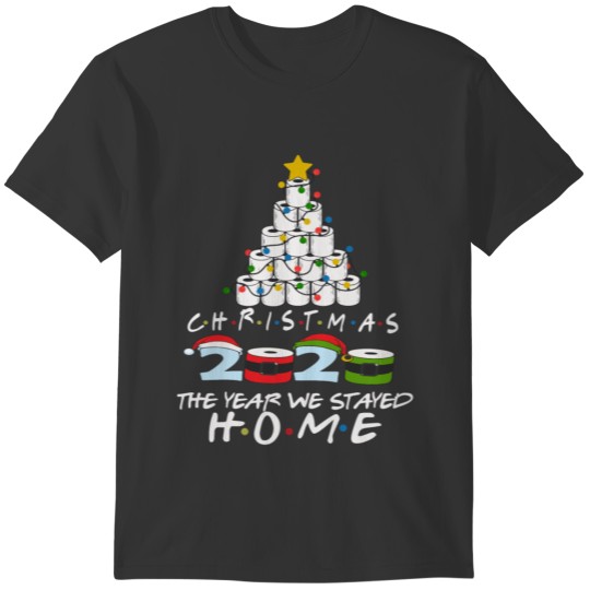 Christmas 2020 Quarantine The Year We Stayed Toile T-shirt