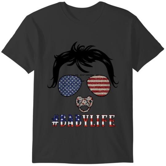 Baby Life Patriotic Independence Day T-shirt