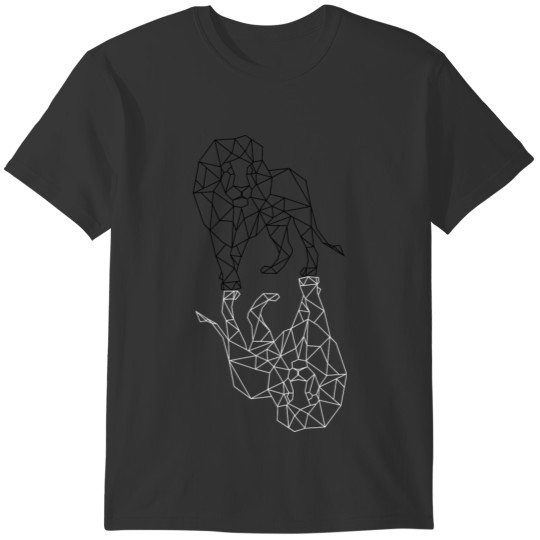 Lion, Polygonal Lion,Animal Illustration T-shirt