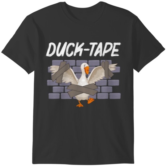 Funny Duct Tape Humor Duck Animal Sarcastic T-shirt