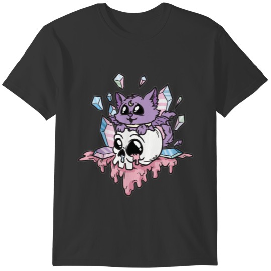 Kawaii Witch Kitten Pastel Goth T-shirt