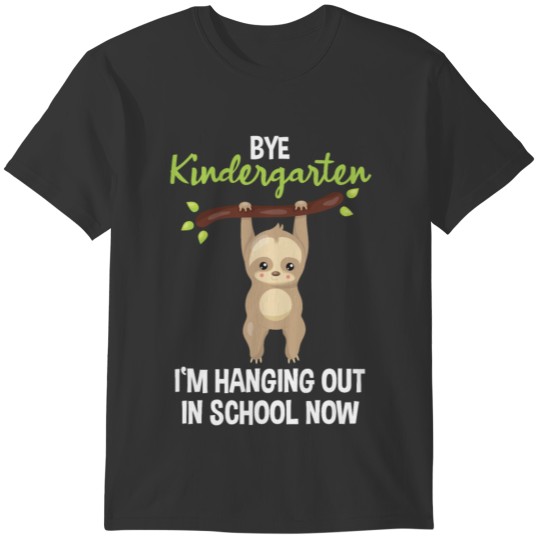 School Enrollment School Child Sloth Quote Gift T-shirt