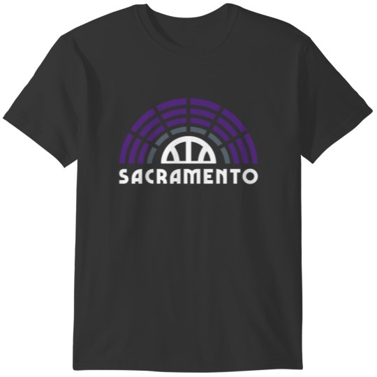 Cool Sacramento Basketball Retro Style Vintage T-shirt