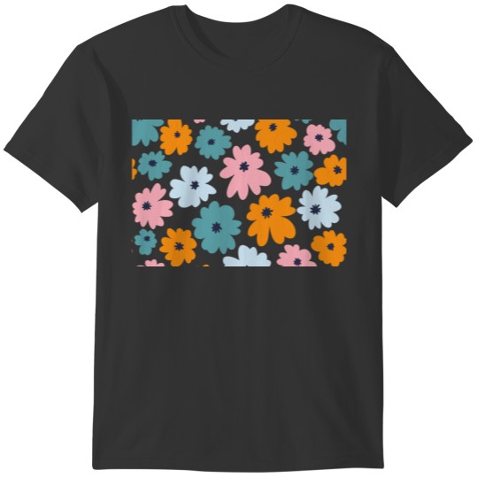 Flowy Floral Pattern T-shirt