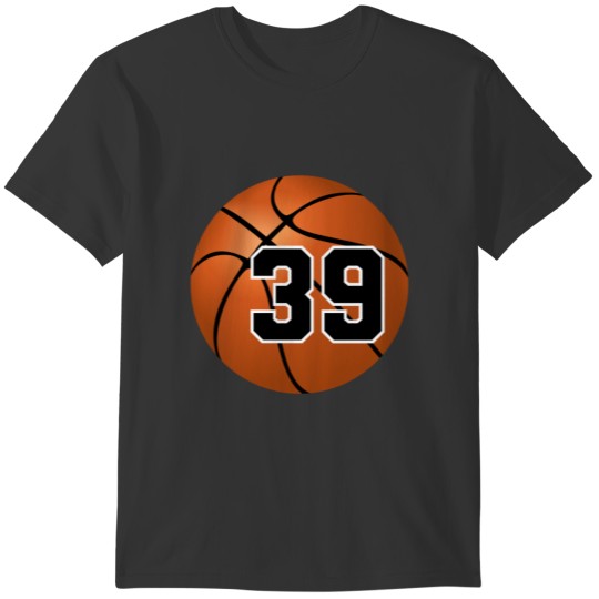 Basketball Number #39 T-shirt