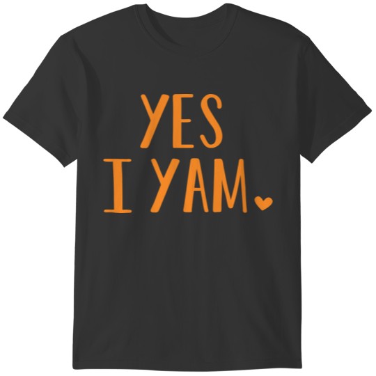 Yes I Yam Funny Thanksgiving Halloween Matching Co T-shirt