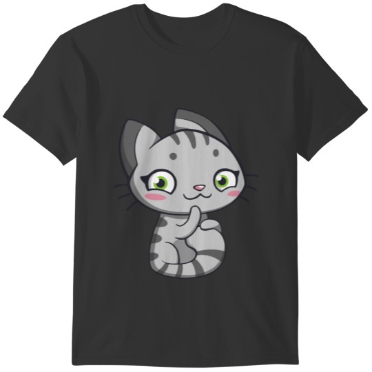 Funny ramen cat kawaii anime japanese T-shirt