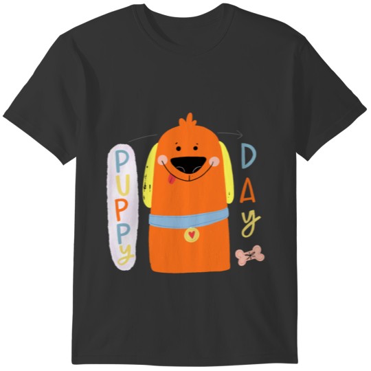Puppy Day Puppy Day dog cute lovely cartoon pet lo T-shirt