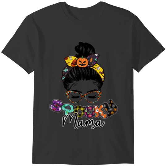 Spooky Mama Halloween Funny T-shirt