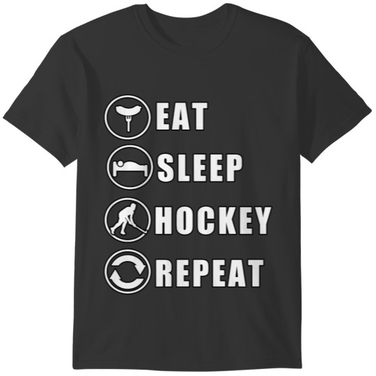 Eat Sleep Hockey Repeat Classic T Shirt T-shirt