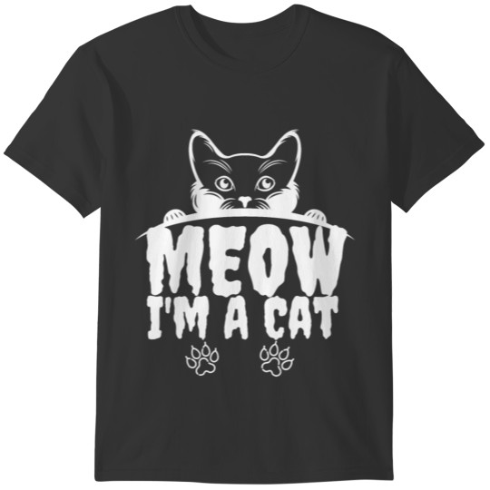 Meow I'm A Cat halloween, lover cat lover gifts T-shirt