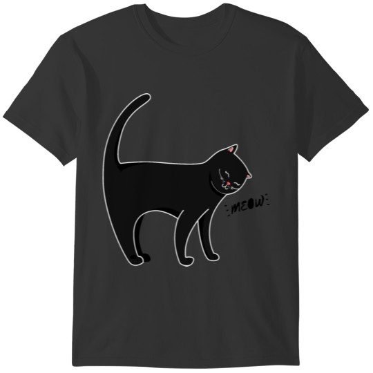 Meme Cats black, funny T-shirt