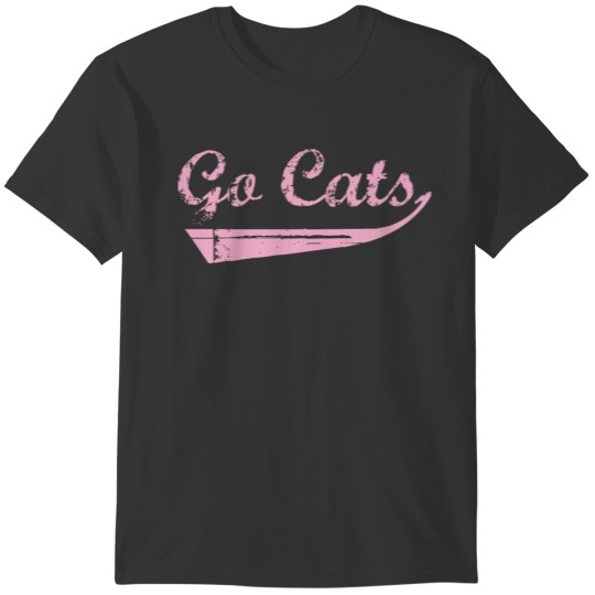 Go Cats Vintage Distressed (Pink) T-shirt