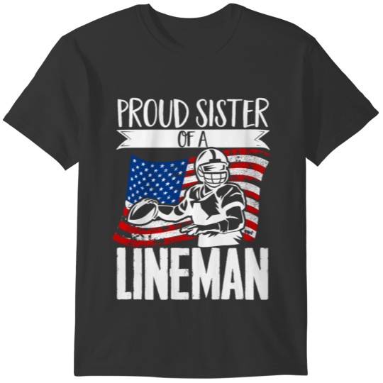 American Football Proud Sister Of T-shirt