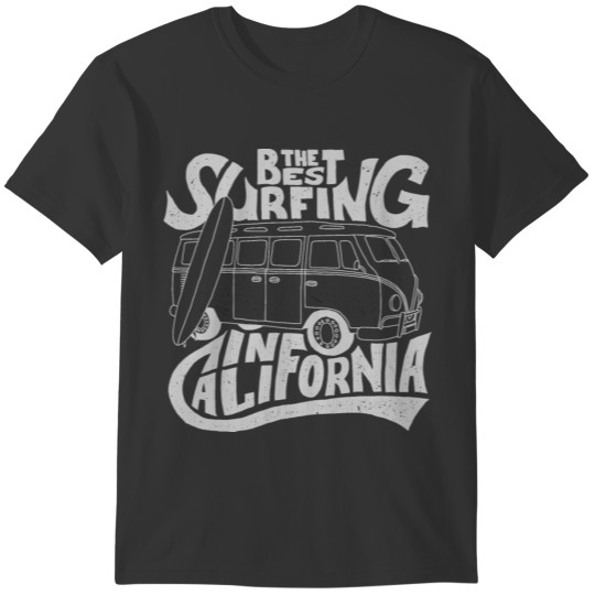 Best Surfing California Grey T-shirt