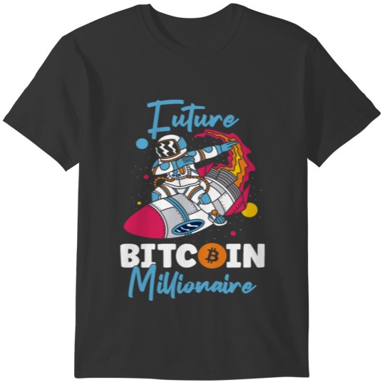 Bitcoin Crypto Rocket Astronaut T-shirt