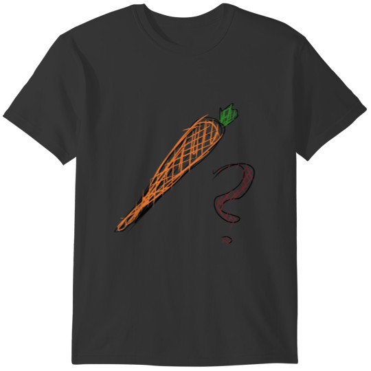Carrot question food T-shirt