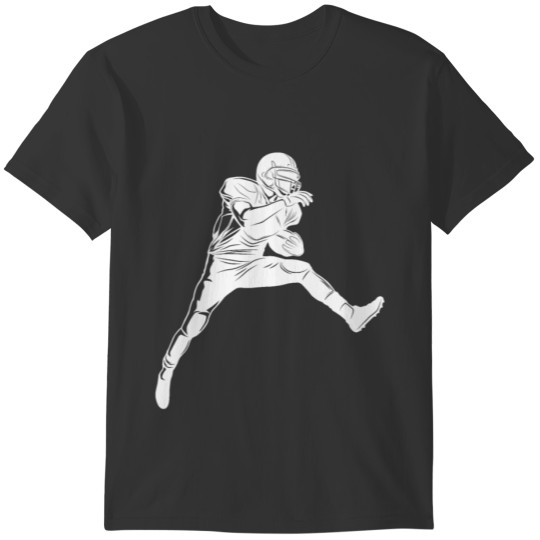 football silhouette T-shirt