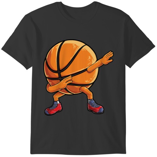 Dabbing Basketball Ball Funny Men Women Sports Pla T-shirt