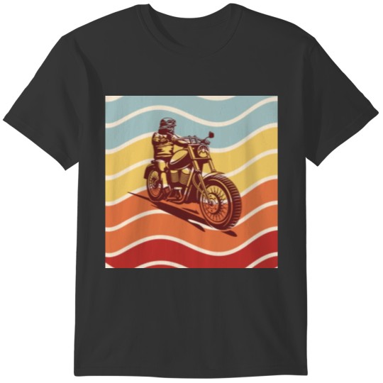 Retro Motorcycle Vintage Motorbike Biker Rider T-shirt