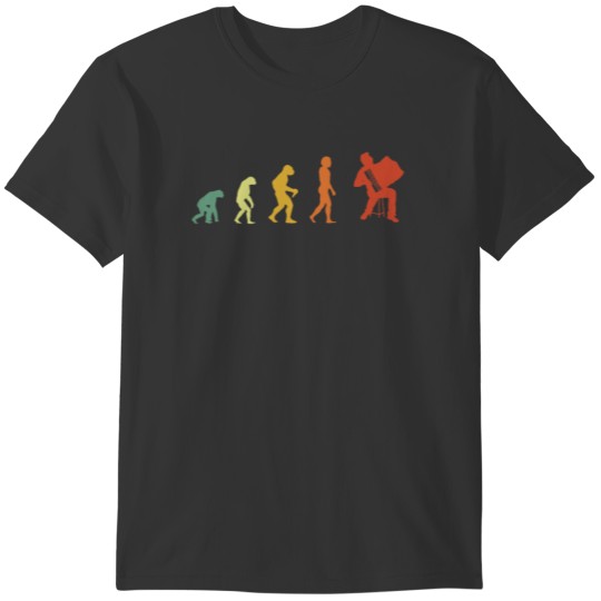 Retro Accordion Evolution T-shirt