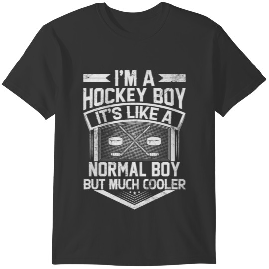 Ice Hockey Boy Hockey Son Ice Hockey Player Boys H T-shirt