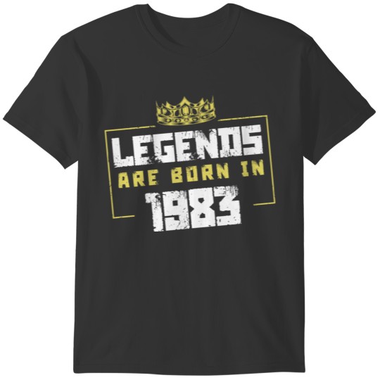 1983 legends born in T-shirt