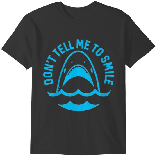 Smile Shark Funny Humour Gift T-shirt
