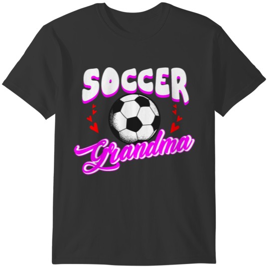 Cute Soccer Grandma Sports Player Goalie Matching T-shirt
