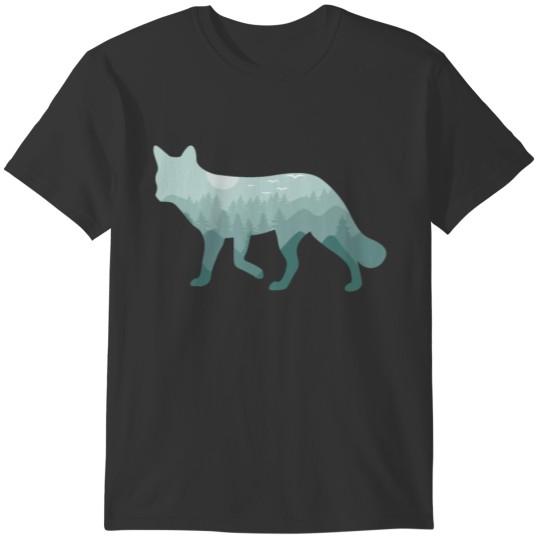 Fox Red Fox Forest Nature Landscape Gift T-shirt