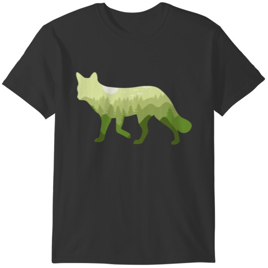Fox Red Fox Forest Nature Landscape Gift T-shirt