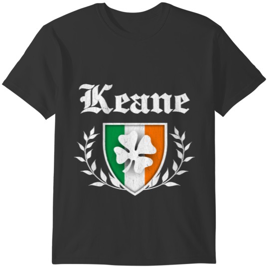 Keane Family Shamrock Crest vintage distressed T-shirt