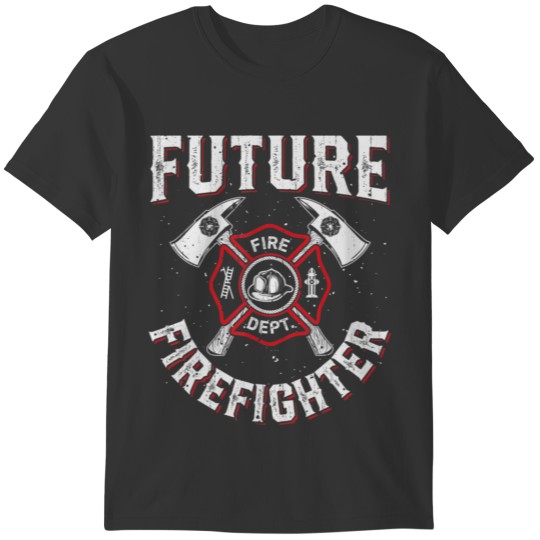 Future Firefighter T shirt Kids Boys Youth Men T-shirt