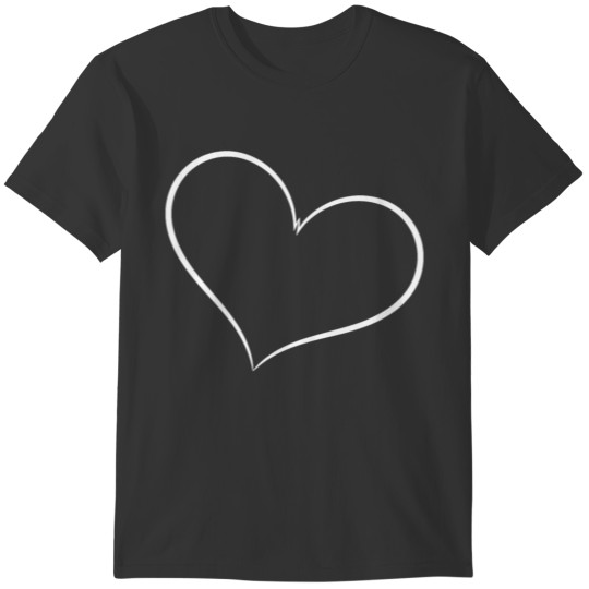 Simple Heart White T-shirt