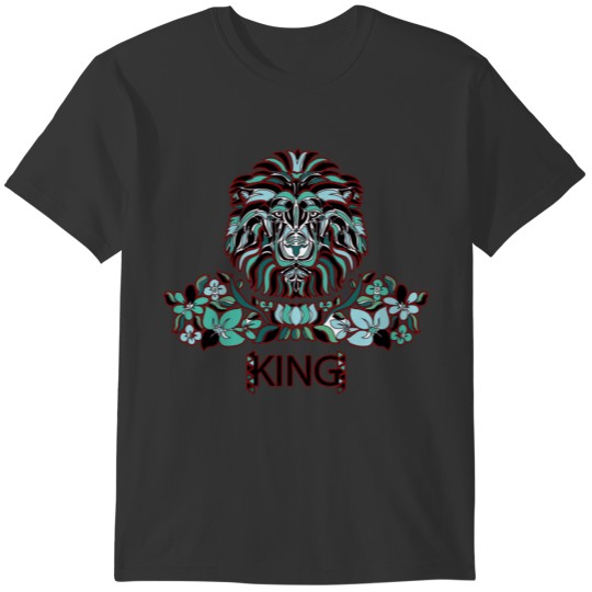 The Great Colorful Lion , King T-shirt