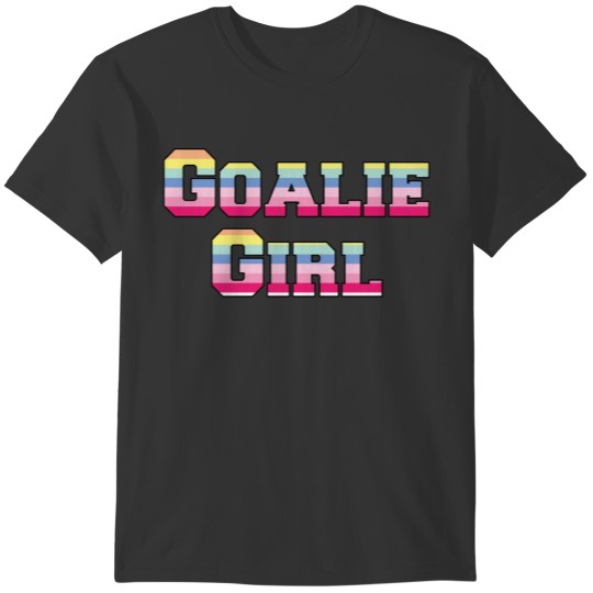 Goalie Girl Pastel Stripes T-shirt
